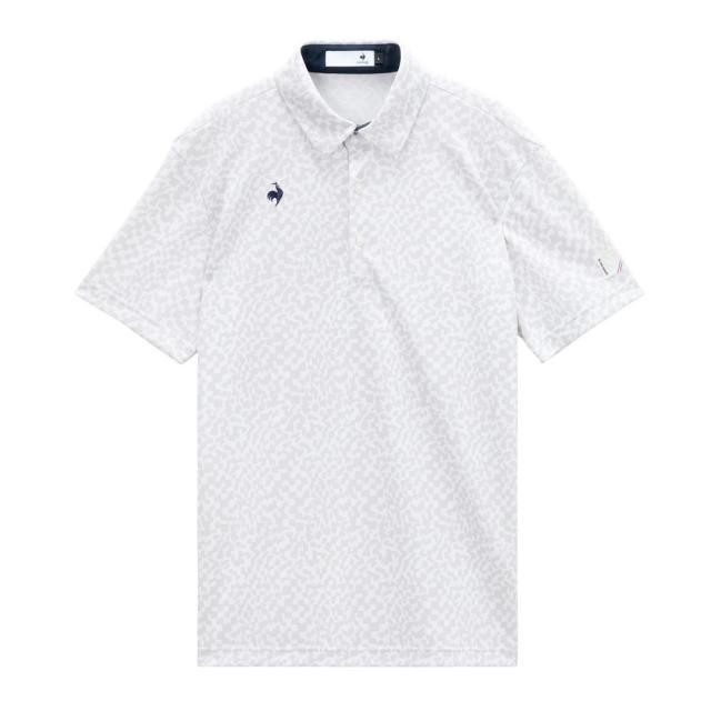 ルコックスポルティフ(lecoqsportif)ミナモ柄 半袖シャツ LG6SHS08M GY00(Men’s)