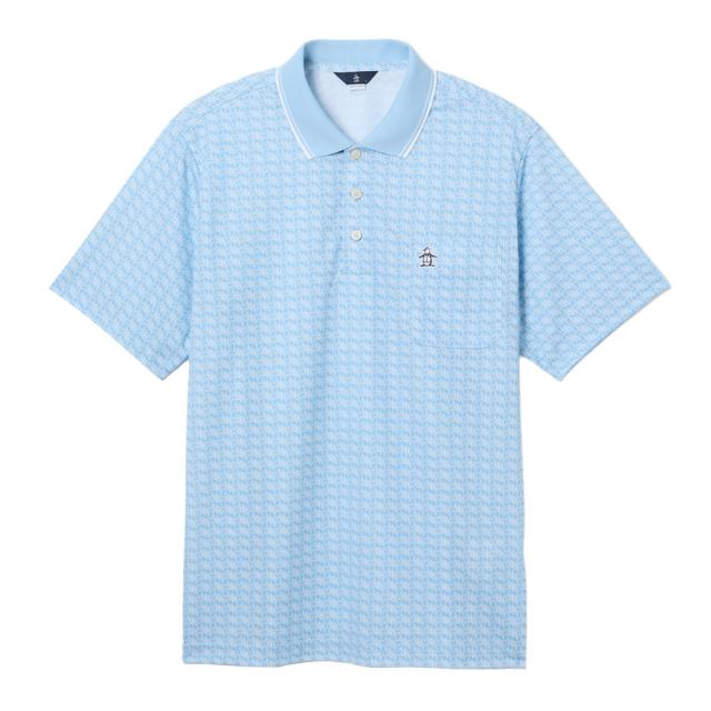 【ポイント5％！5/3 21:00〜22:59限定】マンシング(MUNSING)ゴルフウェア SUNSCREENモノグラムグラフィックプリント半袖ポロシャツ MG6SHS58M …