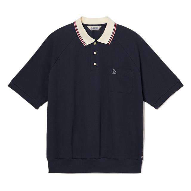 マンシング(MUNSING)ゴルフウェア 60’S ラインポロシャツ MU6SHS02M NV00(Men’s)