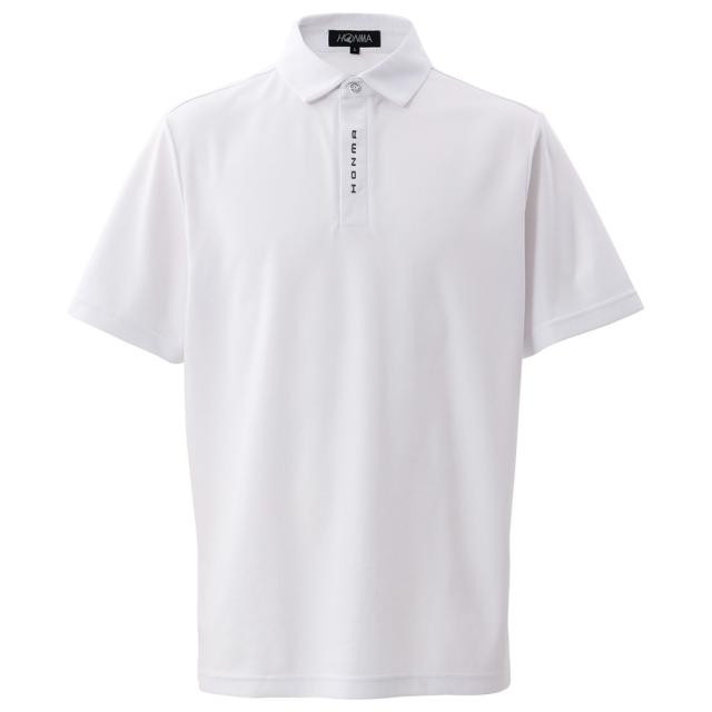 本間ゴルフ(HONMA)ゴルフウェア 吸汗速乾 Placket ロゴシャツ 631-317120X WH(Men’s)