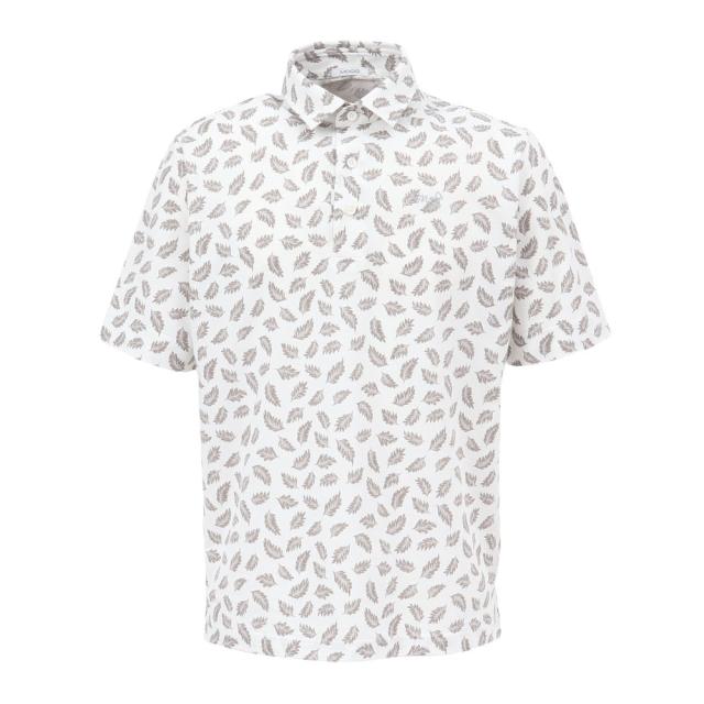 モコ(MOCO)ゴルフウェア リーフプリント 半袖ポロシャツ 21-2261341-05(Men’s)