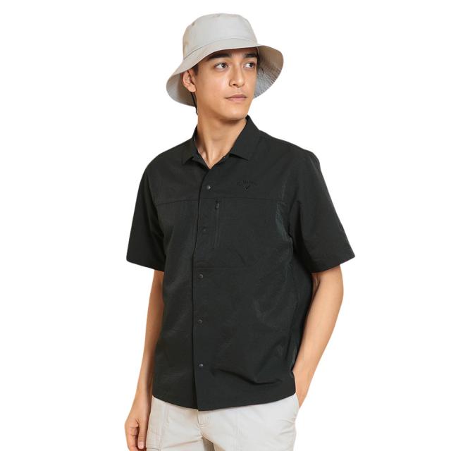 キャロウェイ(CALLAWAY)ゴルフウェア 半袖 フルオープンシャツ C25134114-1010(Men’s)