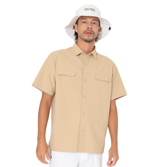 キャロウェイ(CALLAWAY)ゴルフウェア マイナス3℃かざあなフルオープン半袖シャツ C26134122-1040(Men…