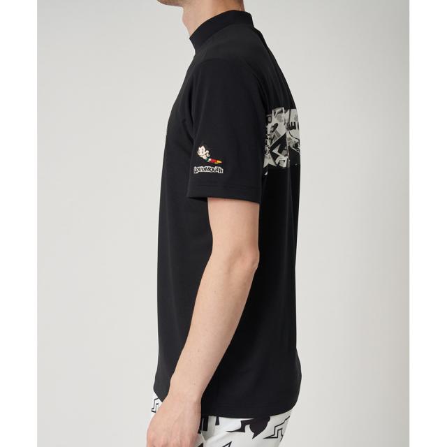 ラウドマウス(LOUDMOUTH)ゴルフウェア 半袖 アトムコラボモックネックシャツ 764611 -998(Men’s)