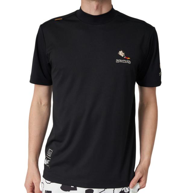 ラウドマウス(LOUDMOUTH)ゴルフウェア 半袖 アトムコラボモックネックシャツ 764611 -998(Men’s)