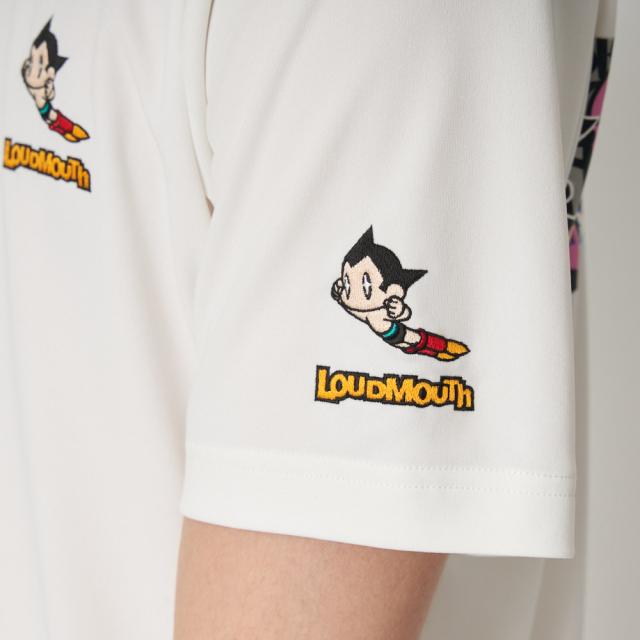 ラウドマウス(LOUDMOUTH)ゴルフウェア 半袖 アトムコラボモックネックシャツ 764611 -999(Men’s)