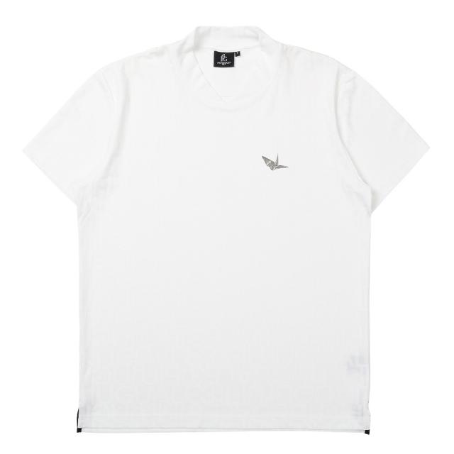 ウノ ピゥ ウノ ウグァーレ トレ(1PIU1UGUALE3)ゴルフ 半袖 モックネック シャツ GRT206 WHT(Men…