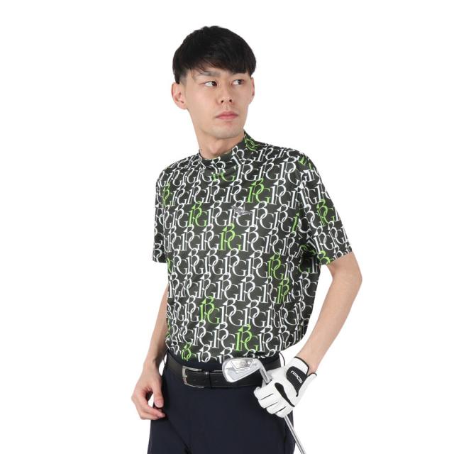 ウノ ピゥ ウノ ウグァーレ トレ(1PIU1UGUALE3)ゴルフ 半袖 モックネック シャツ 113G GRT208 KH…