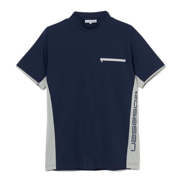 ROSASEN(ROSASEN)ゴルフウェア UV半袖モックネック 047-23341-25SS-098(Men’s)