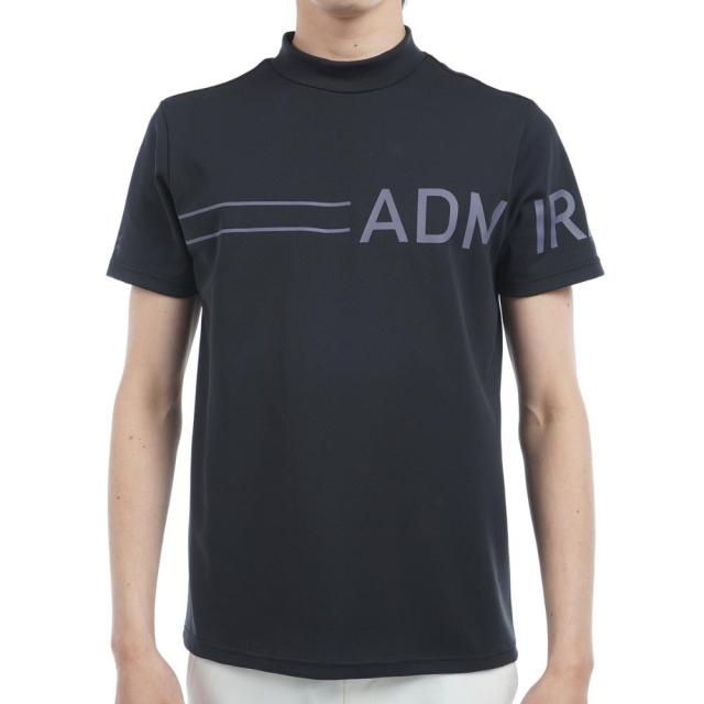 アドミラル ゴルフ(Admiral GOLF)ゴルフウェア 吸水速乾 CARAT ビッグロゴ 半袖モックシャツ ADMA518…