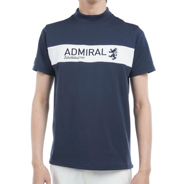 アドミラル ゴルフ(Admiral GOLF)ゴルフウェア 吸水速乾 CARAT 半袖モックネックシャツ ADMA534-NV…