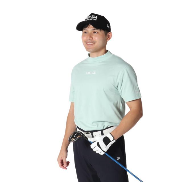 ニューエラ(NEW ERA)ゴルフウェア 吸汗速乾 抗菌 半袖 鹿の子 ミッドネック Tシャツ ロサンゼルス・ドジャース TK…