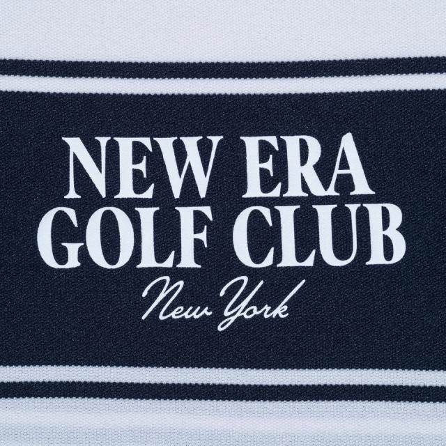 ニューエラ(NEW ERA)ゴルフウェア ボーダー柄 鹿の子 ミッドネック 半袖Tシャツ NEW ERA GOLF CLUB …_2