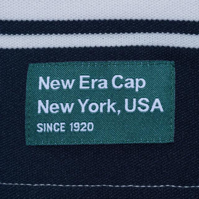 ニューエラ(NEW ERA)ゴルフウェア ボーダー柄 鹿の子 ミッドネック 半袖Tシャツ NEW ERA GOLF CLUB …_5