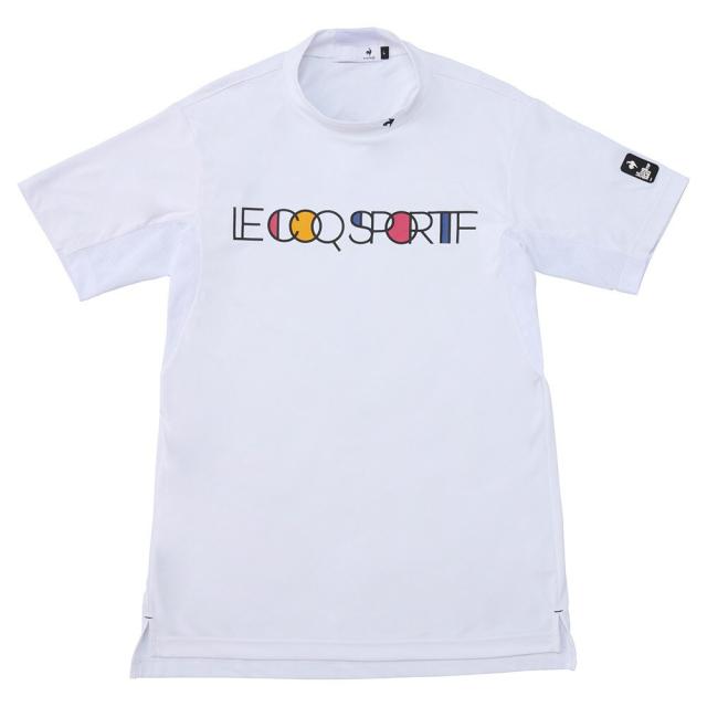 ルコックスポルティフ(lecoqsportif)ゴルフウェア 吸汗速乾 半袖 カラーブロック柄モックネック半袖シャツ LG5S…