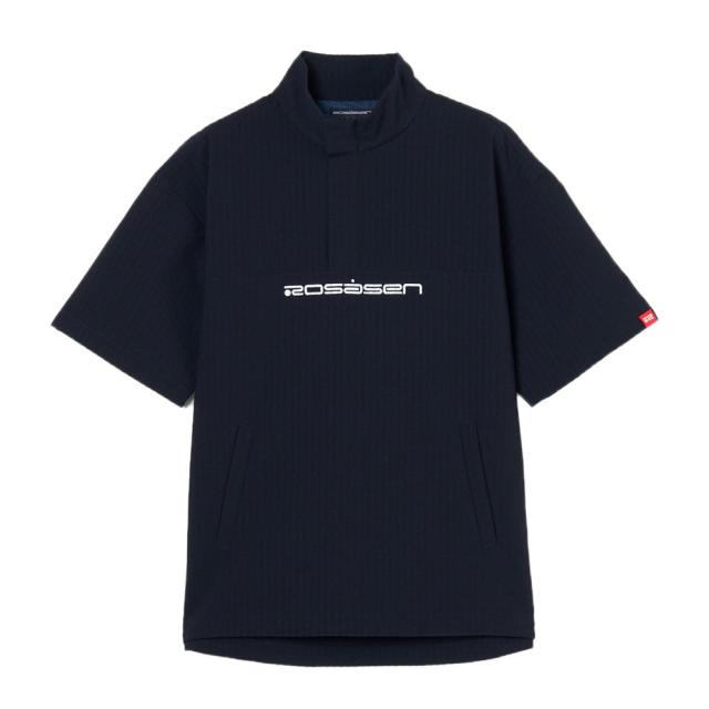 ROSASEN(ROSASEN)ゴルフウェア 吸水速乾 シアサッカー 半袖プルオーバー 044-25344-26SS-098(…