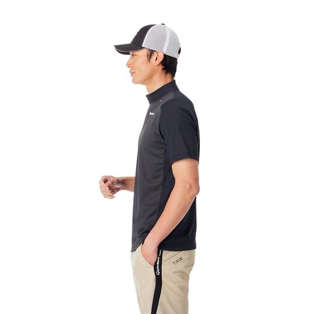 テーラーメイド(TAYLORMADE)モックネック ゴルフ 半袖 T-ICE T-AIR ソークール半袖ジップドモックシャツ …_1