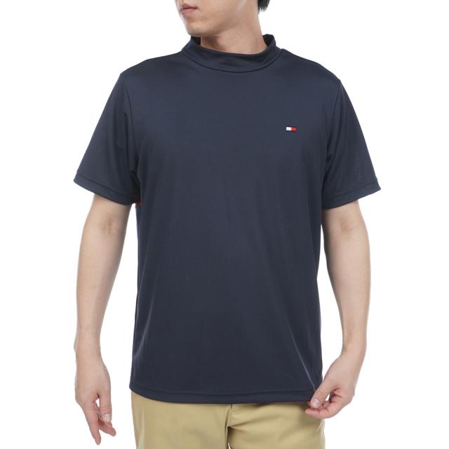 トミーヒルフィガーゴルフ(TOMMY HILFIGER GOLF)ゴルフウェア 吸水速乾 接触冷感 ハイブリッド 半袖モックシ…