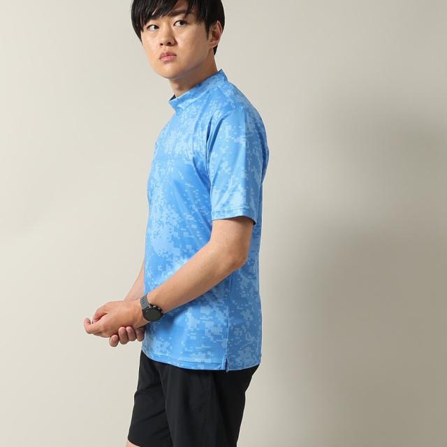 アンダーアーマー(UNDER ARMOUR)ゴルフウェア モックネック 半袖 ドライブ クール プロ カモ 6014601 4…_5