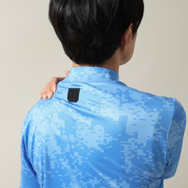 アンダーアーマー(UNDER ARMOUR)ゴルフウェア モックネック 半袖 ドライブ クール プロ カモ 6014601 4…_7
