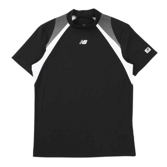 【ポイント5％！5/3 21:00〜22:59限定】ニューバランス(new balance)ゴルフウェア モックネック 半袖 Tシャツ 012-6166002-010(Men’s)