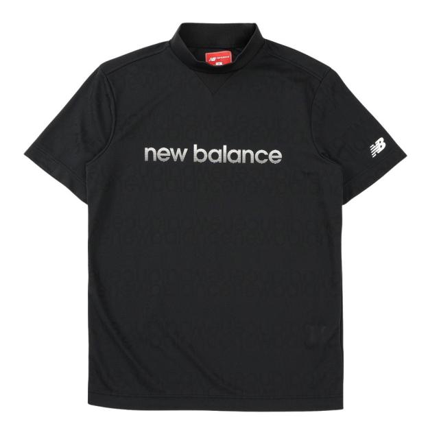 【ポイント5％！5/3 21:00〜22:59限定】ニューバランス(new balance)ゴルフウェア 半袖 モックネック シャツ 012-6166005-010(Men’s)