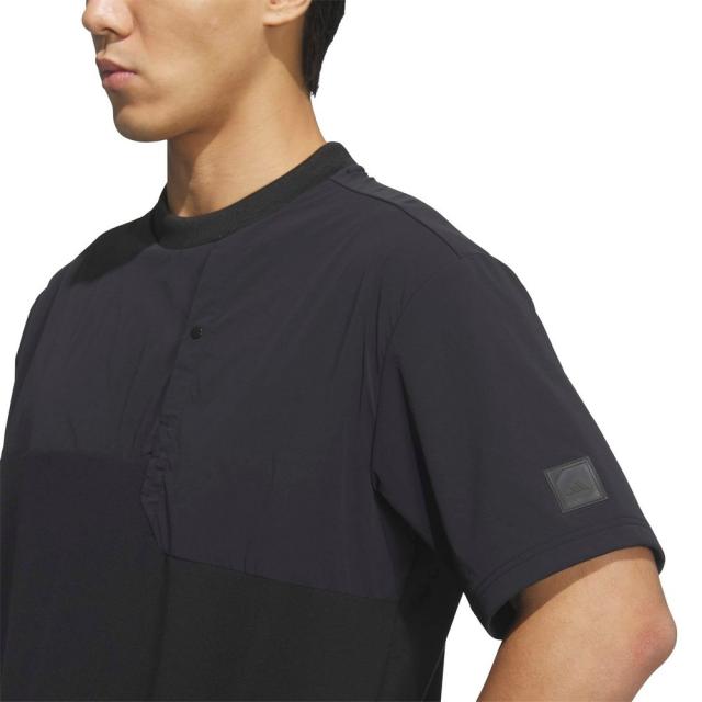 【ポイント5％！5/3 21:00〜22:59限定】アディダス(adidas)ゴルフ メンズ クルーネック ハイブリッド 半袖シャツ L2081-KD0934BLK(Men’s)_2