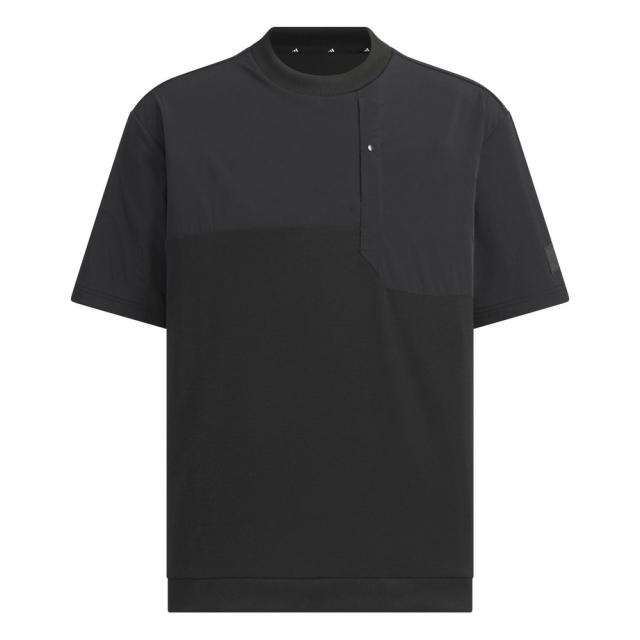 【ポイント5％！5/3 21:00〜22:59限定】アディダス(adidas)ゴルフ メンズ クルーネック ハイブリッド 半袖シャツ L2081-KD0934BLK(Men’s)_4
