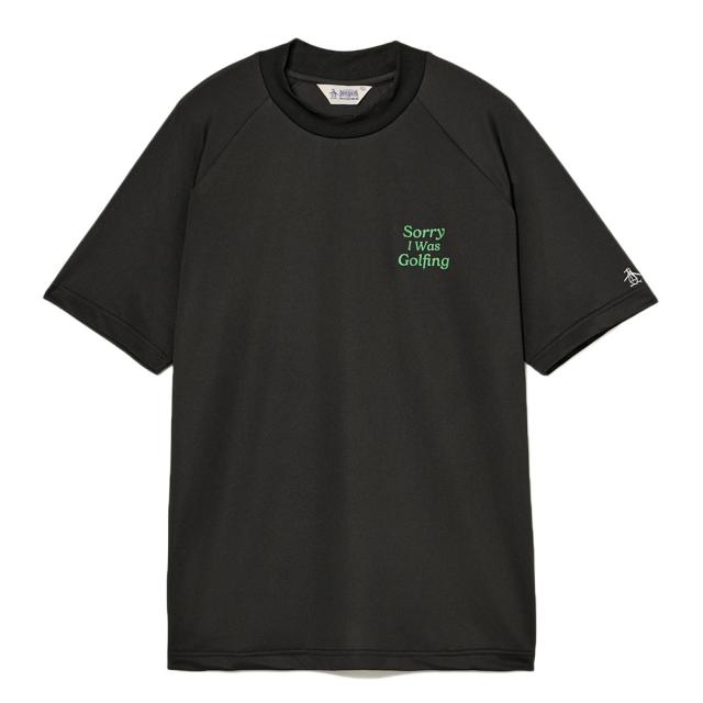 マンシング(MUNSING)ゴルフ 半袖 グラフィックモックネックシャツ MU6SHS07M BK00(Men’s)