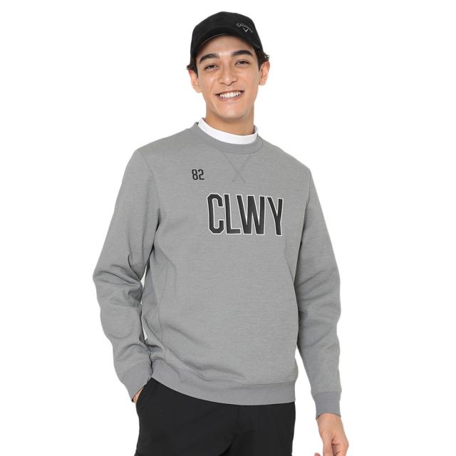 キャロウェイ(CALLAWAY)ゴルフウェア 長袖 カノコダブルニットクルーネックスウェット C25217103-1021(M…