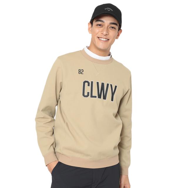 キャロウェイ(CALLAWAY)ゴルフウェア 長袖 カノコダブルニットクルーネックスウェット C25217103-1040(M…
