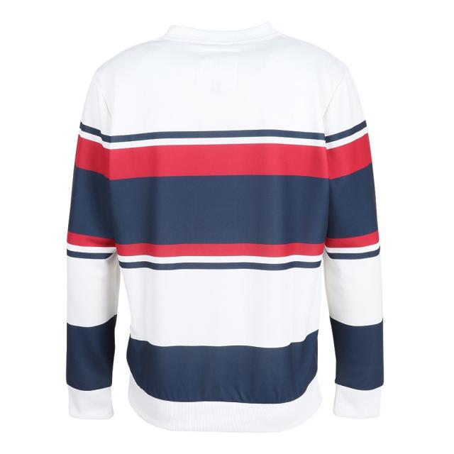 クランク(CLUNK)ゴルフウェア 吸汗速乾 クルーネック 長袖 スウェットトレーナー CL5RTJ50 WHT(Men’s)_2