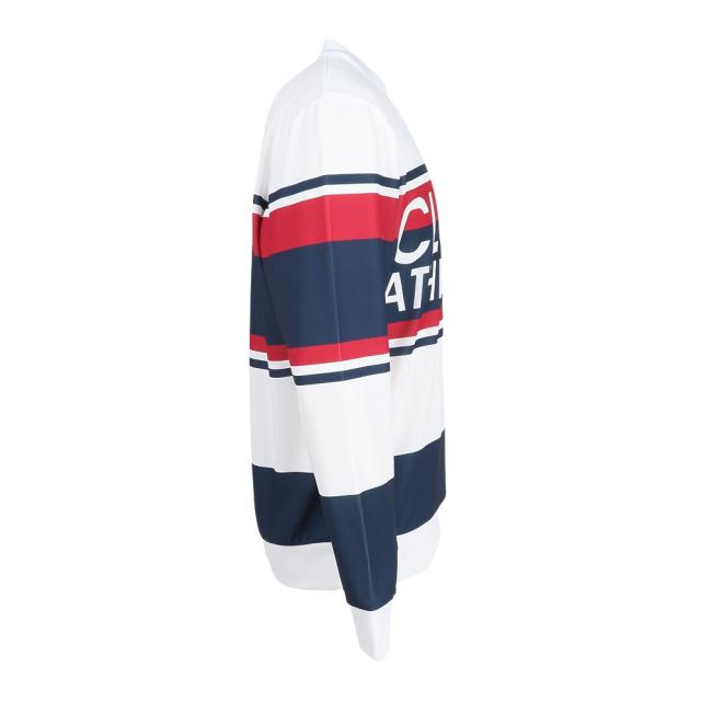 クランク(CLUNK)ゴルフウェア 吸汗速乾 クルーネック 長袖 スウェットトレーナー CL5RTJ50 WHT(Men’s)_3