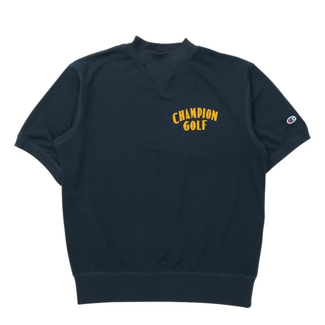【ポイント5％！5/3 21:00〜22:59限定】チャンピオン(CHAMPION)ゴルフウェア 吸汗速乾 半袖 テックウィーブ テリー ショートスリーブ モックネック スウェッ…