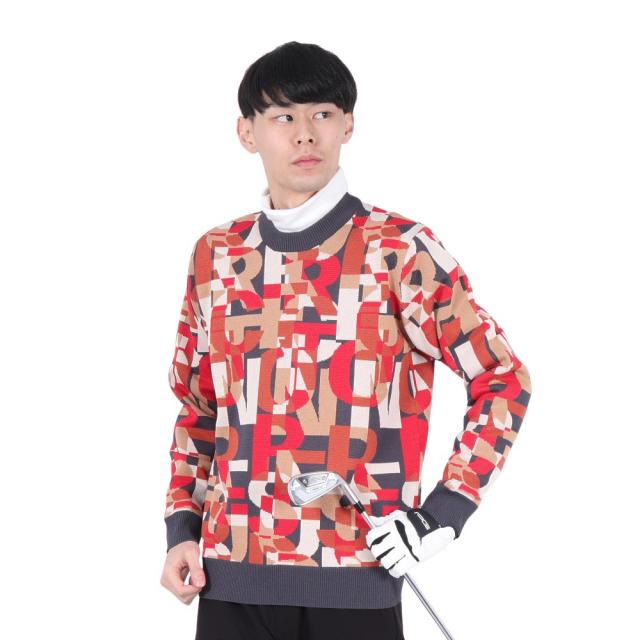 レザレクション(Resurrection)ゴルフウェア 防風 レイヤーロゴエアシャットセーター 22AWPO07-M CRD(…