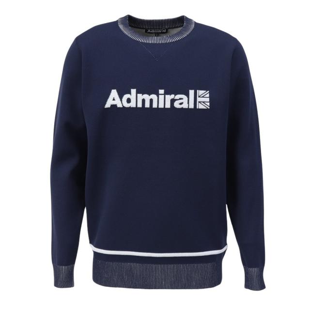 アドミラル ゴルフ(Admiral GOLF)ゴルフウェア フラッグロゴ クルーネックセーター ADMA452-NVY(Men…