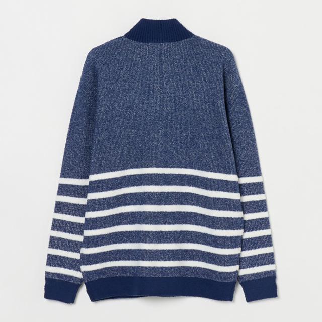ROSASEN(ROSASEN)ゴルフウェア ハーフジップ ボーダーニット 長袖 044-14013-25AW-096(Men…_1