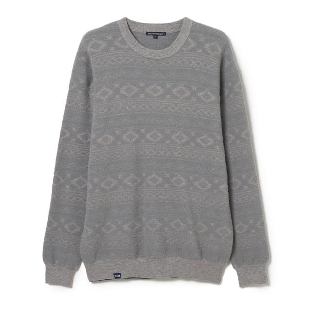 ROSASEN(ROSASEN)ゴルフウェア モールジャカード クルーネックニット 長袖 044-14011-25AW-014…