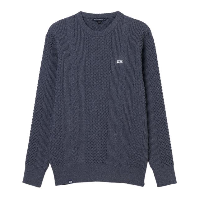 ROSASEN(ROSASEN)ゴルフウェア ケーブル編み 長袖 クルーネックニット 044-14811-25AW-096(M…