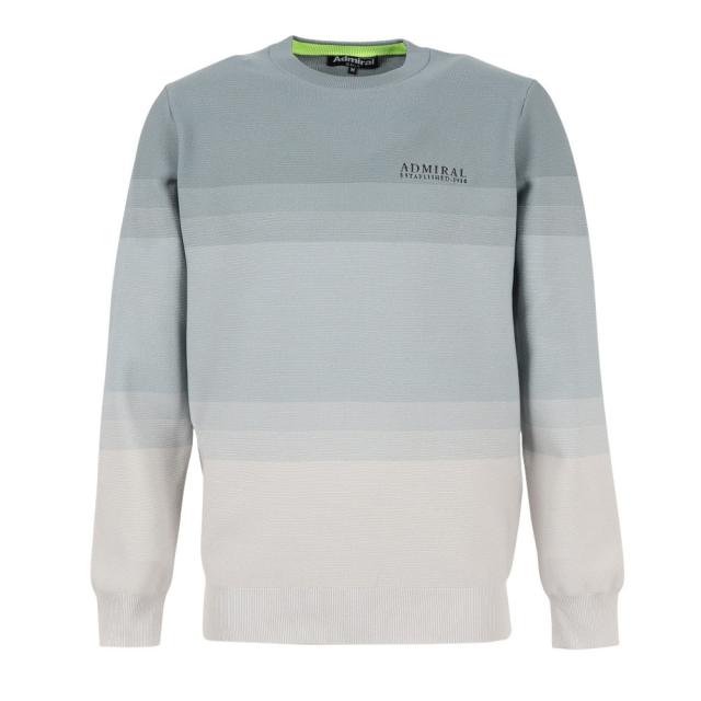 アドミラル ゴルフ(Admiral GOLF)ゴルフウェア グラデーションボーダー クルーネックセーター ADMA556-BG…