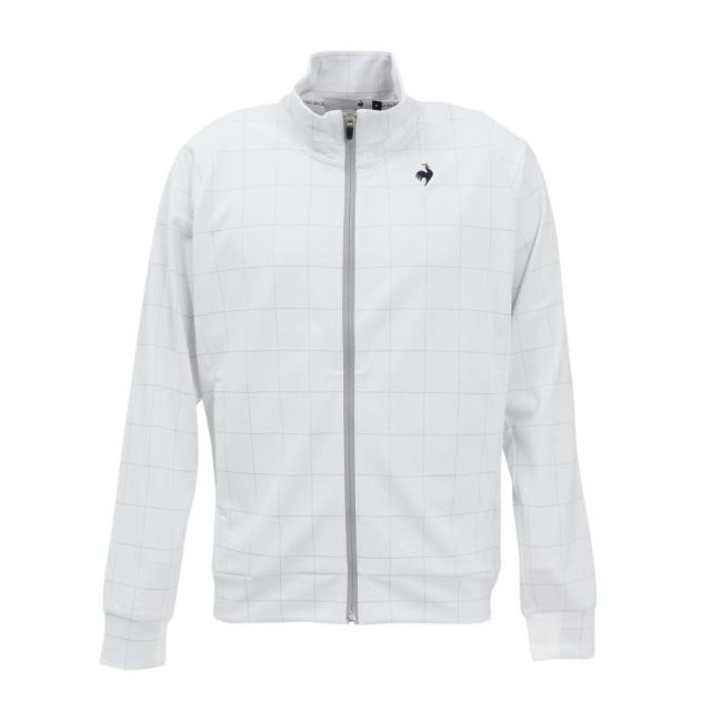 ルコックスポルティフ(lecoqsportif)ゴルフウェア 吸汗 ウィンドウペン柄 長袖カットソー LG5SSW50M WH…