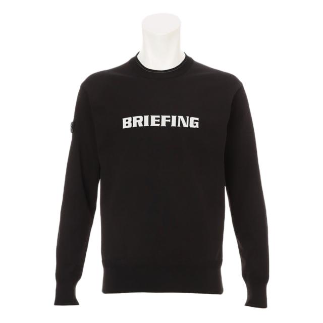 ブリーフィング(BRIEFING)ゴルフウェア 長袖 クルーネックニット BRG261M14-010(Men’s)