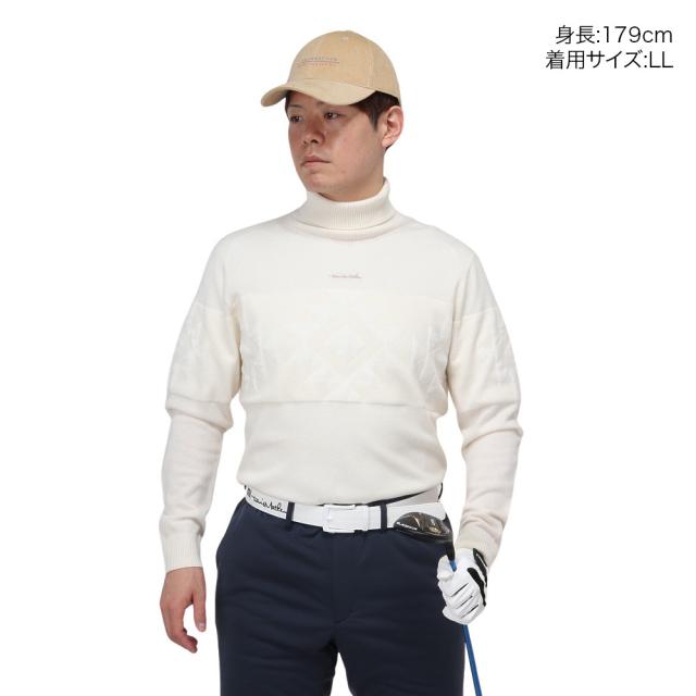 トラヴィスマシュー(Travis Mathew)ゴルフウェア WOOL JACQUARD タートルネックニットセーター 7AI…_1