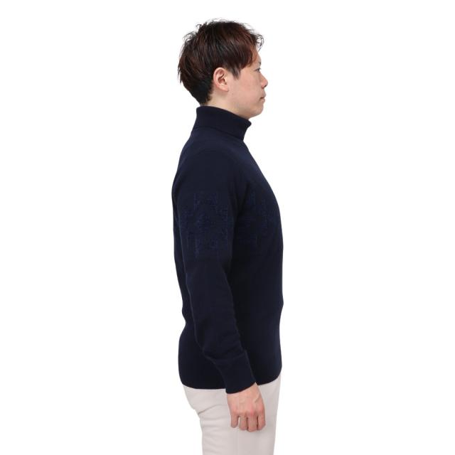 トラヴィスマシュー(Travis Mathew)ゴルフウェア WOOL JACQUARD タートルネックニットセーター 7AI…_4