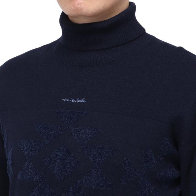 トラヴィスマシュー(Travis Mathew)ゴルフウェア WOOL JACQUARD タートルネックニットセーター 7AI…_5