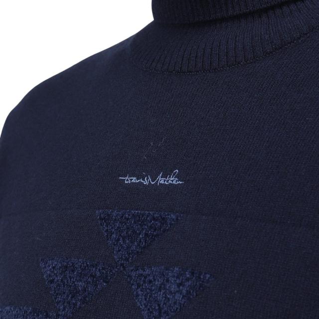 トラヴィスマシュー(Travis Mathew)ゴルフウェア WOOL JACQUARD タートルネックニットセーター 7AI…_7