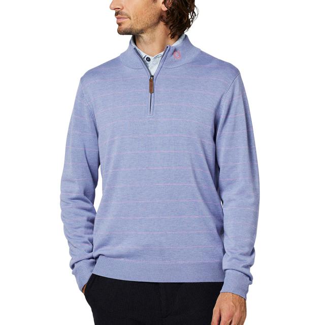 フットジョイ(FOOT JOY)ゴルフウェア 吸汗 ウールヘザー クオータージップ 長袖 FJ-F25-M12 38569(M…