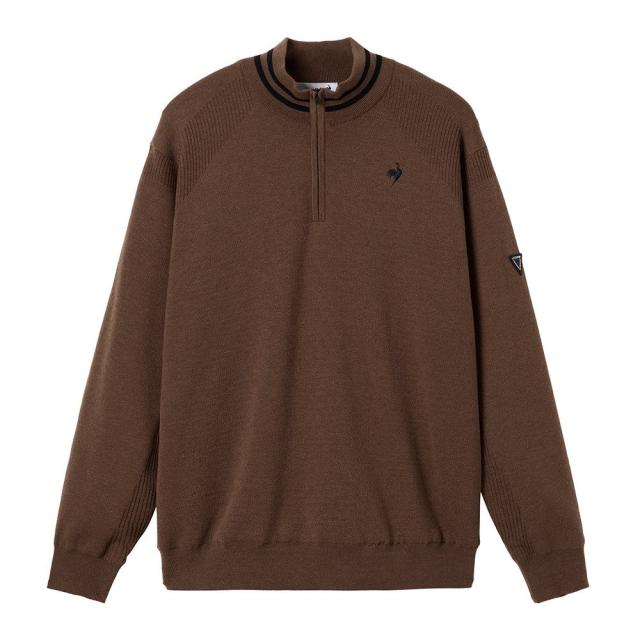 ルコックスポルティフ(lecoqsportif)ゴルフウェア 防風 長袖 ハーフジップセーター LG5FST81M BW00(…