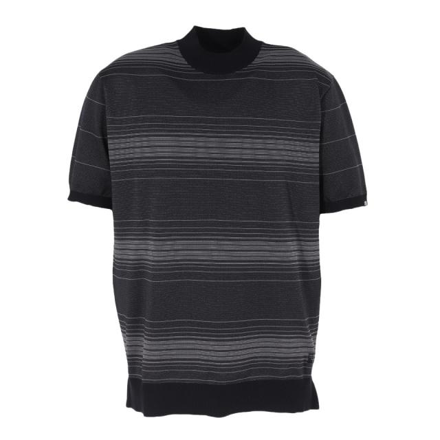 トラヴィスマシュー(Travis Mathew)ゴルフウェア Mock Neck 半袖ニット 7AI046-0BLK(Men’…