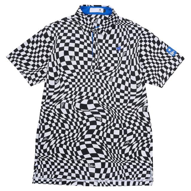 ルコックスポルティフ(lecoqsportif)ゴルフウェア 高通気 VICHYチェック半袖シャツ LG5SHS01M BK0…
